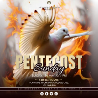 Pentecost Church Event Instagram Post Video template