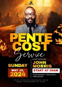 PENTECOST CHURCH FLYER A4 template