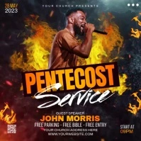 PENTECOST CHURCH FLYER Instagram Post template