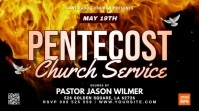 Pentecost church service Tampilan Digital (16:9) template
