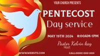 Pentecost day flyer Wpis na Twittera template