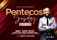 Pentecost Postal template