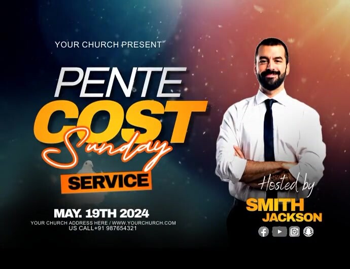 Pentecost Pamflet (Letter AS) template