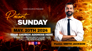 Pentecost Сообщение Twitter template