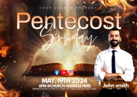 Pentecost Postal template