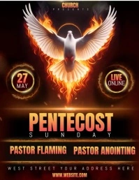 pentecost Рекламная листовка (US Letter) template