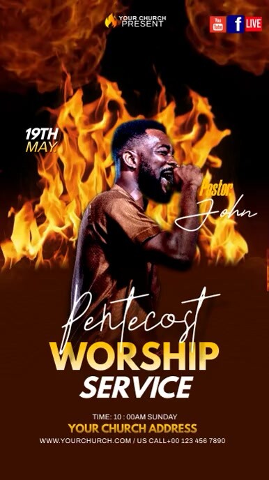 Pentecost WhatsApp Status template