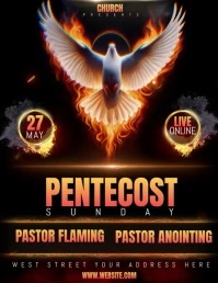 pentecost Folheto (US Letter) template