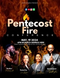 Pentecost Flyer (US Letter) template