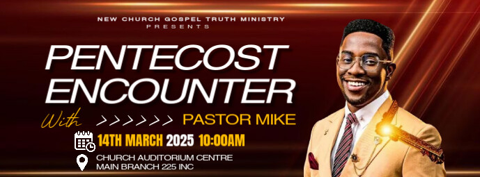 pentecost flyer template Facebook-coverfoto