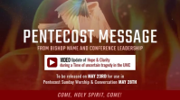 Pentecost Message Conference Post Template YouTube Thumbnail