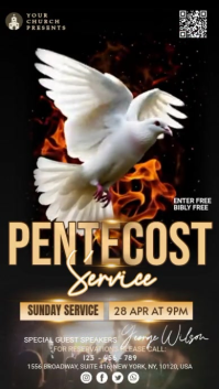 Pentecost Service Instagram Story template