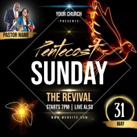 pentecost sunday AD INSTAGRAM POST Template Quadrado (1:1)