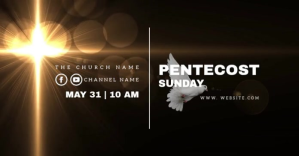 Pentecost Sunday Church Facebook Shared Image template