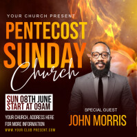 PENTECOST SUNDAY CHURCH Instagram-opslag template