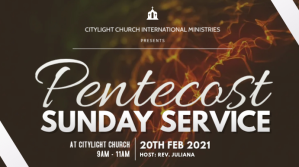 pentecost sunday church flyer Ecrã digital (16:9) template