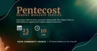 Pentecost Sunday Church Service Facebook Shared Image template
