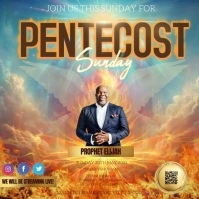 Pentecost Sunday Church Template Instagram Post