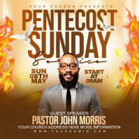 Pentecost sunday Post Instagram template