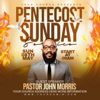 Pentecost sunday Instagram Post template