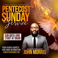 Pentecost sunday Instagram Post template