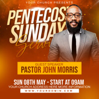 Pentecost sunday Instagram Post template