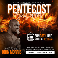 Nero Pentecost sunday Pos Instagram Template