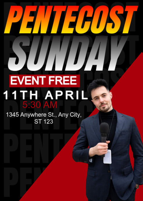 Pentecost Sunday A6 template