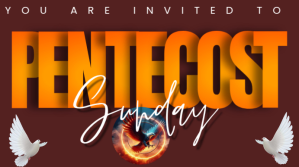 pentecost sunday service Digital Display (16:9) template
