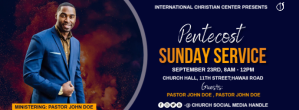 pentecost sunday service Facebook Cover Photo template