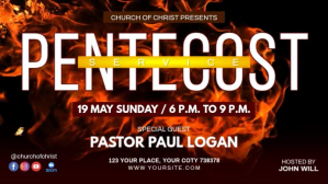 Pentecost Sunday service Ecrã digital (16:9) template