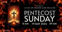 PENTECOST SUNDAY SERVICE DESIGN TEMPLATE Facebook Shared Image