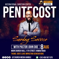 pentecost sunday service Iphosti le-Instagram template