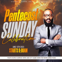 Brown Church Event Instagram 帖子 Template