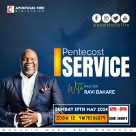 Pentecost Sunday service template INSTAGRAM