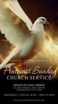 Pentecost Sunday Template Instagram Story