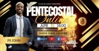 pentecost sunday weekend service template Couverture d'événement Facebook