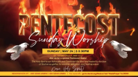 Pentecost Sunday Worship Digital Display Template