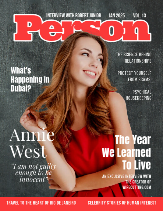 People magazine cover template design Pamflet (VSA Brief)