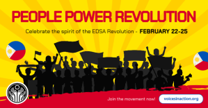 People Power Revolution FB Shared Image Gambar Bersama Facebook template