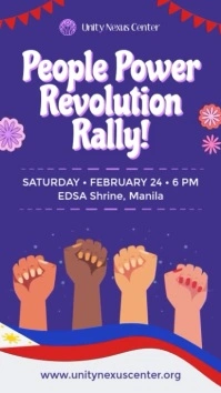 People Power Revolution Rally Instagram Story template