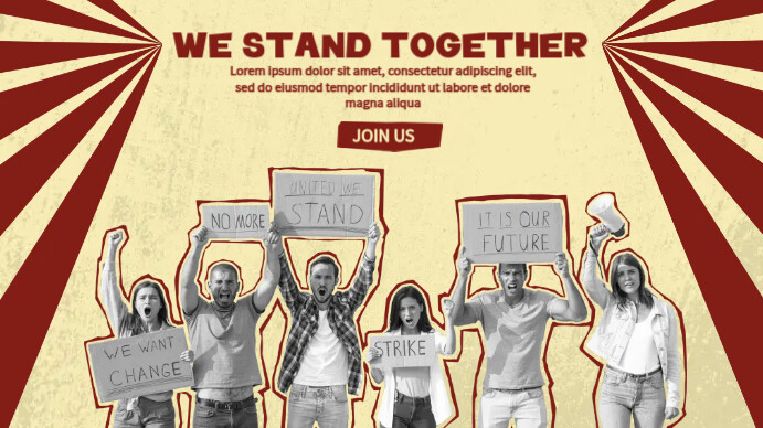 Protest Layout People Rights Protest Template | PosterMyWall
