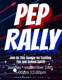 pep rally Flyer (US Letter) template