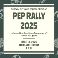 Pep Rally Instagram-Beitrag template