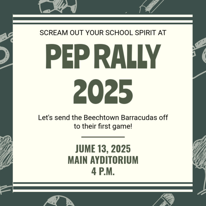 Pep Rally Template | PosterMyWall