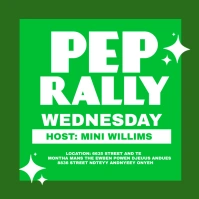 pep rally Instagram na Post template