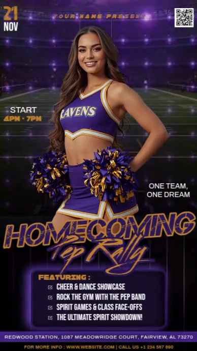 Pep Rally Digital Display (9:16) Template | PosterMyWall