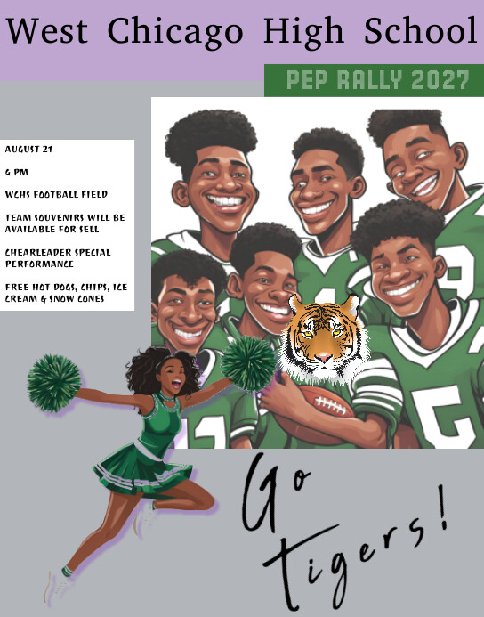 Copy of Pep Rally Posters, Pep Rally Flyer, School Ra | PosterMyWall