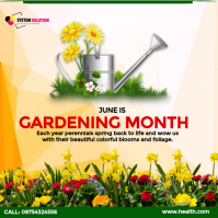 Perennial Gardening Month Message Instagram template