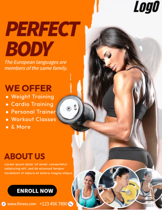 Perfect Body Ads Template | PosterMyWall